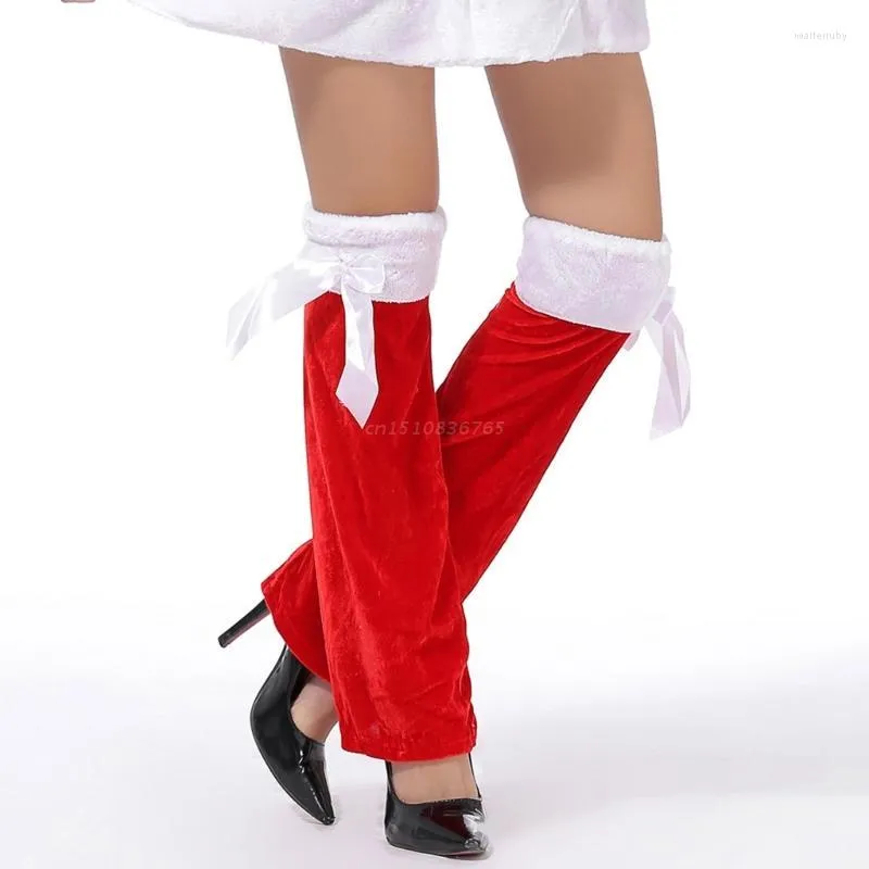Calcetines de mujer moda estilo navideño calentador de piernas calcetín japonés encantador dulce tejido Otoño Invierno cubiertas para niñas