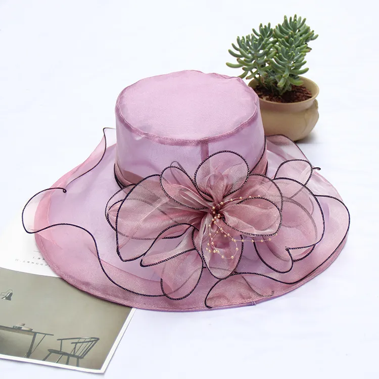 Cappello da donna in organza per abito da chiesa, fascinator