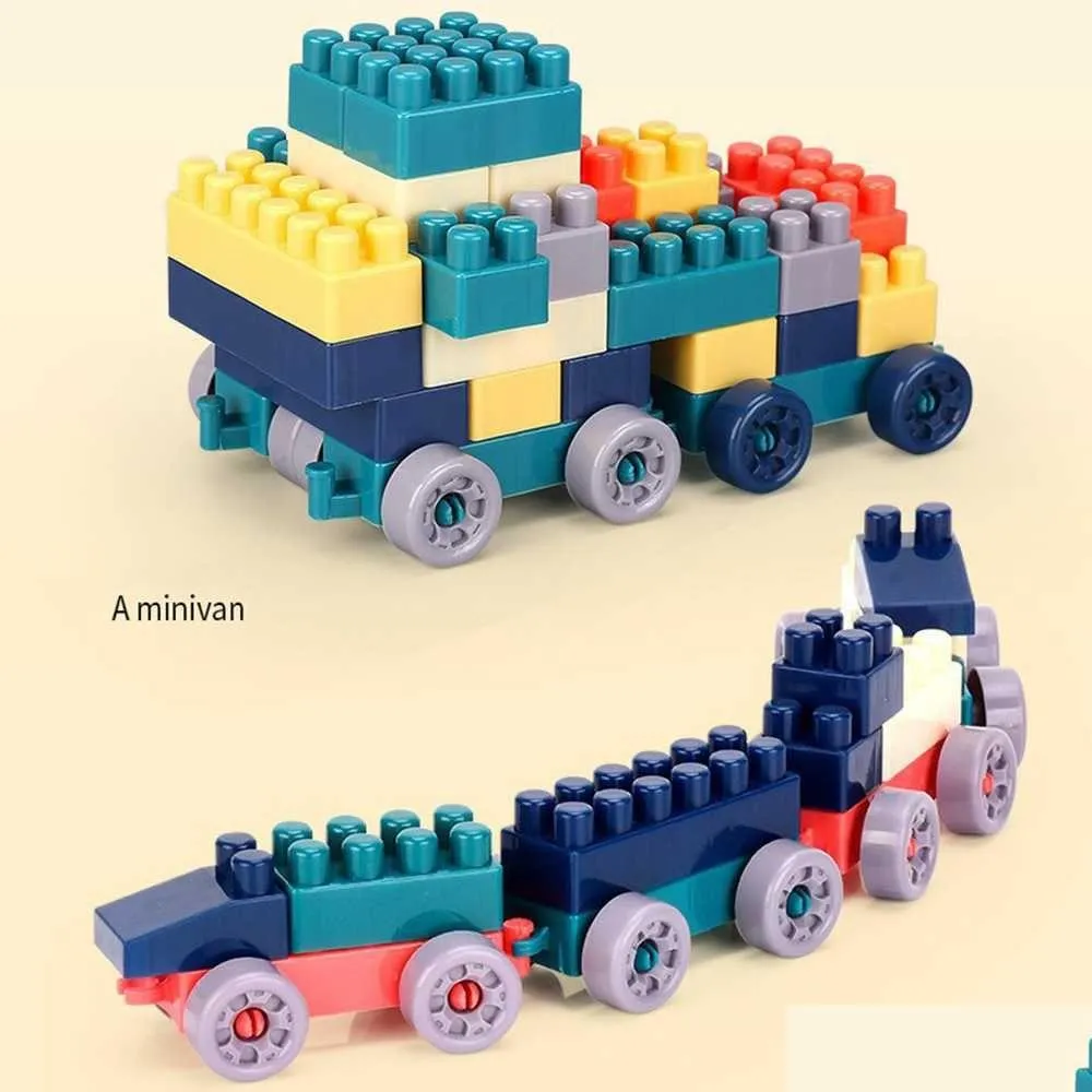 ブロック260PCSビルディングDIYパズルセット4-6歳のおもちゃの子供ギフトのための大きな粒子集合型子供R230905ドロップ配達おもちゃ