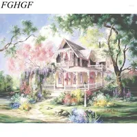 Paintings FGHGF Frameless Park Live Landscape Diy Digital Painting By Numbers Kits Acrylic Picture Hand Painted Home Wall