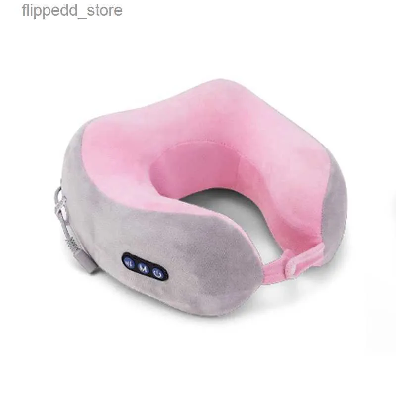 Massageando Travesseiros de Pescoço Carregamento USB Massagem Travesseiro em Forma de U Multifuncional Ombro e Vértebras Cervicais Elétrica Exterior Portátil Carro Cuidados de Saúde Q231123