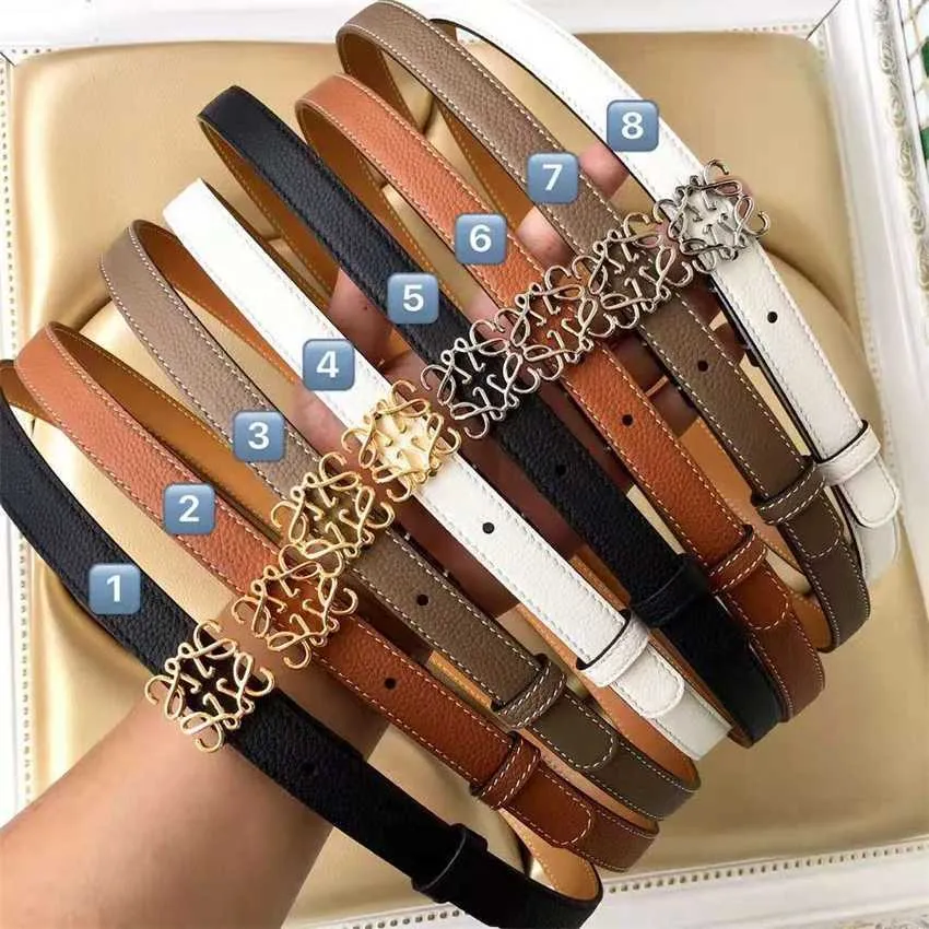 28% OFF Belt Designer New Double sided cow with copper solid buckle leather women's thin belt fashion versatile skirt accessories