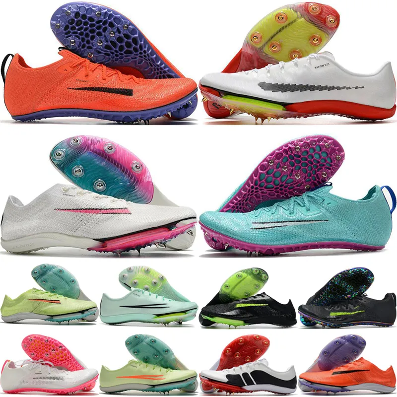 Maxfly voetbal hardloopschoenen heren dames sneakers sprint spikes hyper roze oranje zwart wit mint schuim rawdacious y6rl#