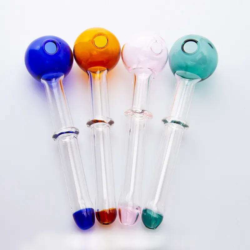 CSYC Y023 Approx 5.5 inch Colorful Oil Burner Pipes Pyrex Glass Tobacco tube Mini Water Pipe Dab Rig Pocket Bubblers