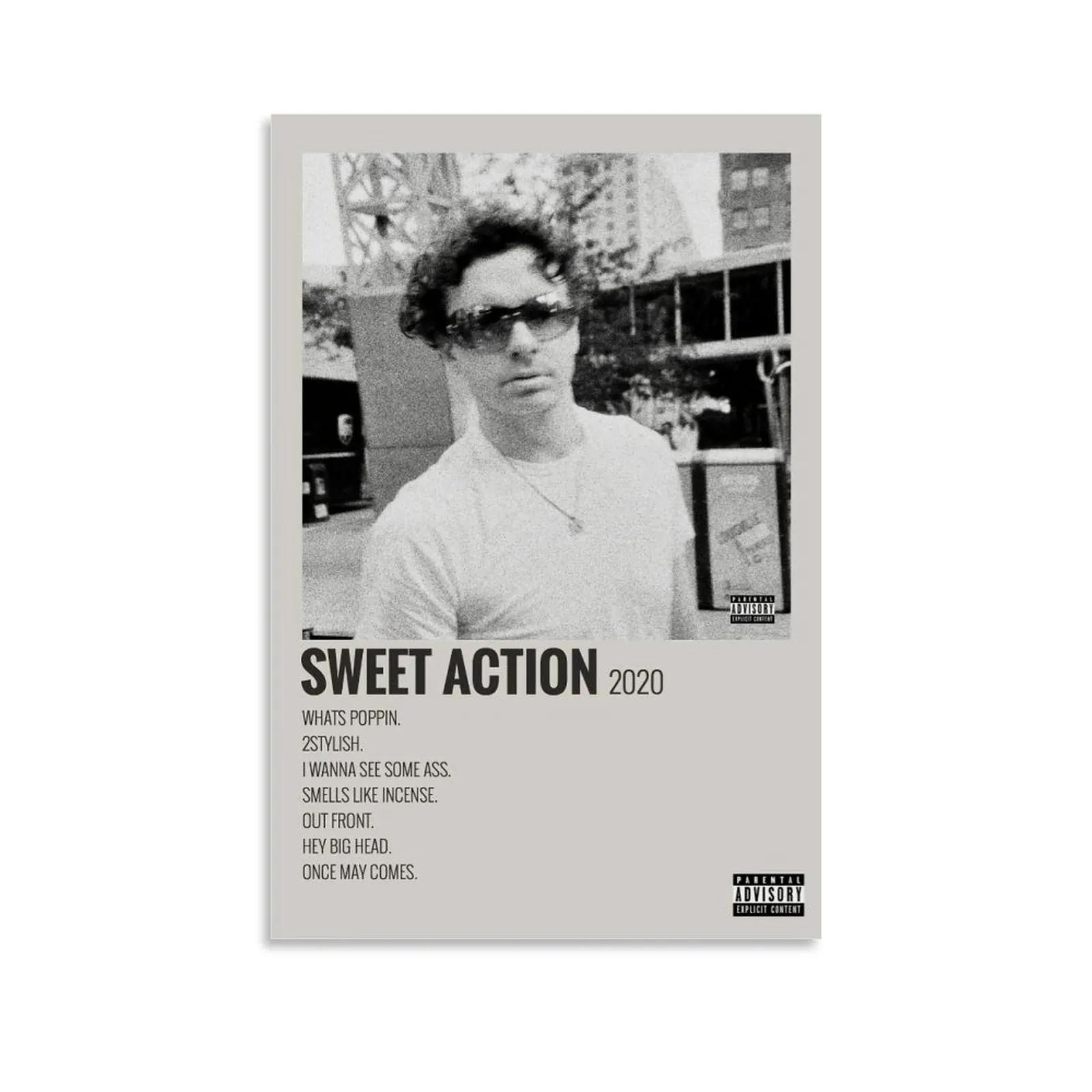 Panneau Affiches suspendues verticales Sweet Action par Jack-Harlow Wall Art toivas Doth Affiches