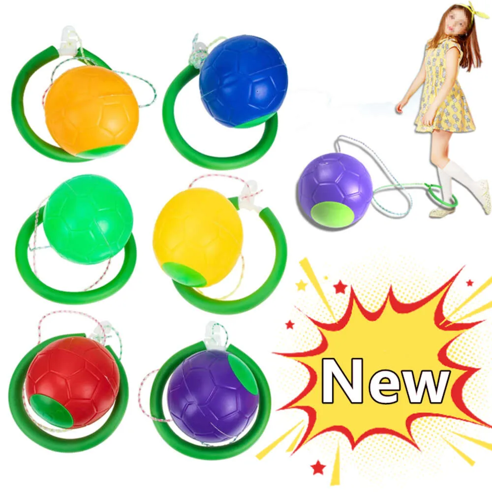 Ny Skip Ball Outdoor Fun Toy Ball Classical Hopping Toy Operation Coordination Balance Hop Jump Lekplats May Toy Ball Kids Gifs