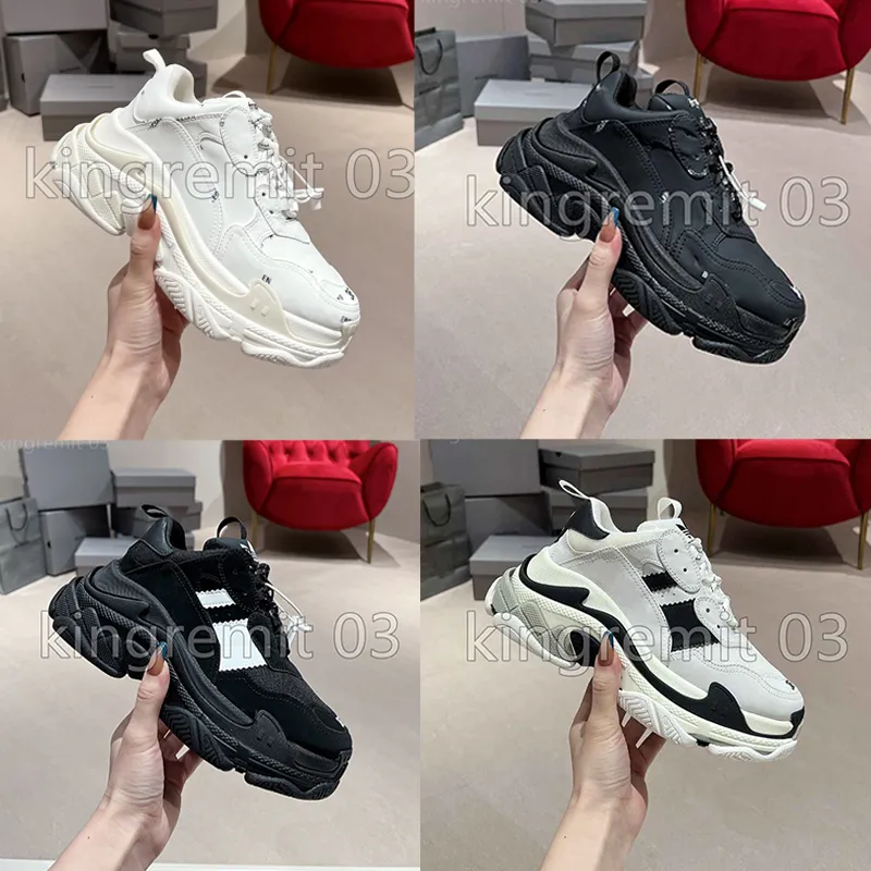 Designer Triple S Sneakers femmes hommes Chaussures décontractées The Hacker Project Sneaker Rhyton Fashion Platform Trainers Multicolor Old Dad Shoe With Box