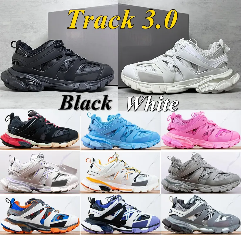 Baskets Designer Track 3 3.0 pour hommes femmes chaussures décontractées Marque de luxe Tracks Triple blanc noir Tess.s.Baskets à plateforme imprimées en cuir Gomma Trainer Nylon