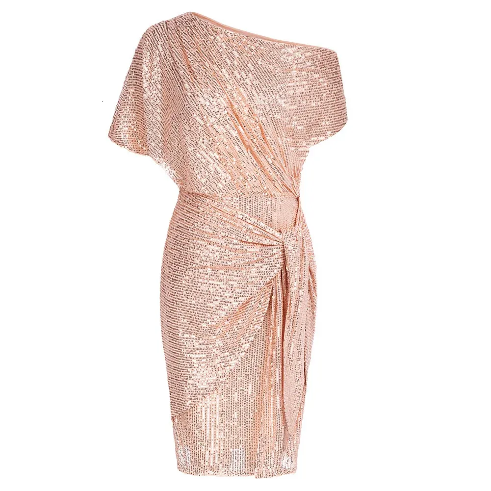 strapless open back dress One-shoulder Dress Oblique Collar Wrapped Chest Evening Dress Fashion –  MANTRA IXE main image 0