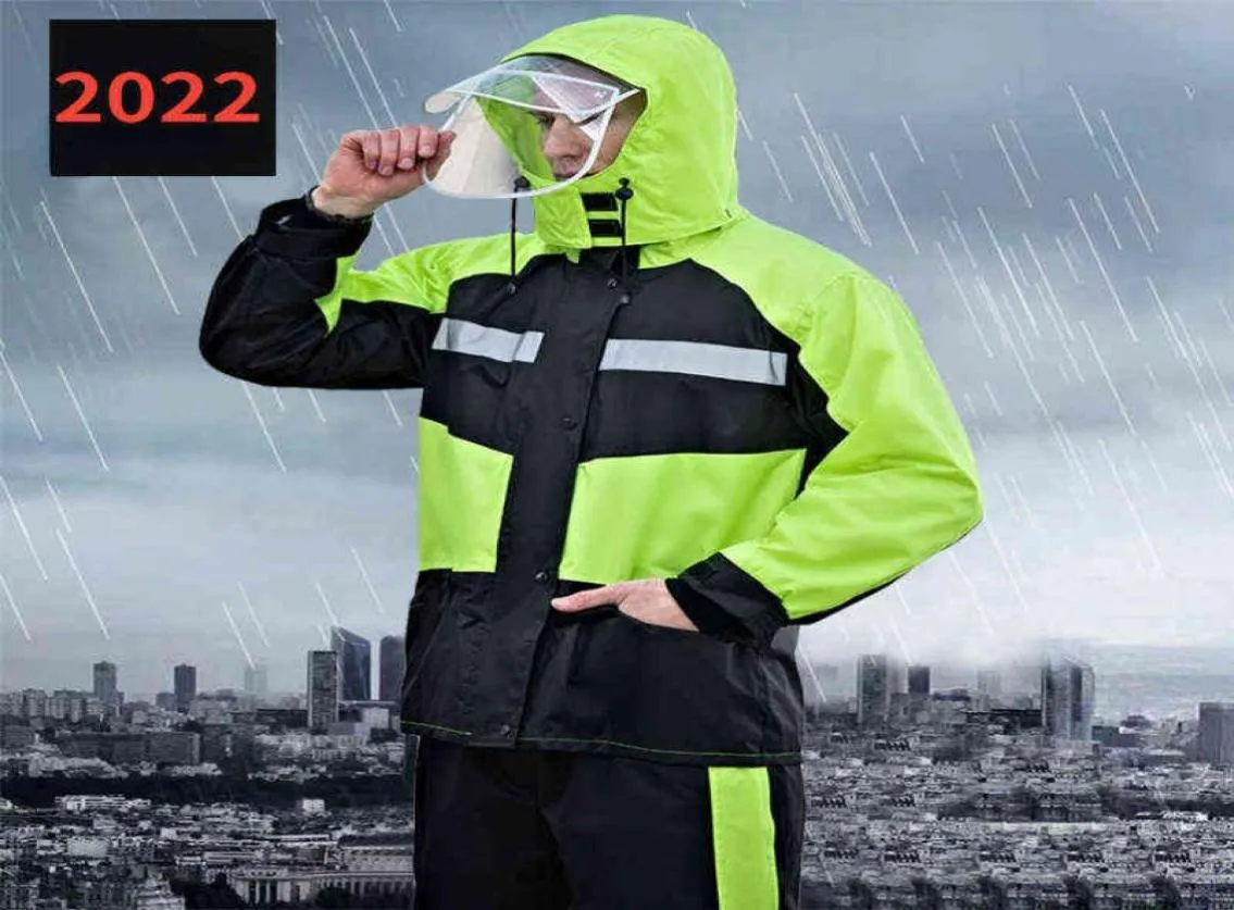 Raincoat Rain Pants Suit Men And Women Adult Motorcycle Riding Protective Clothing AntiStorm Raincoat89054715230701