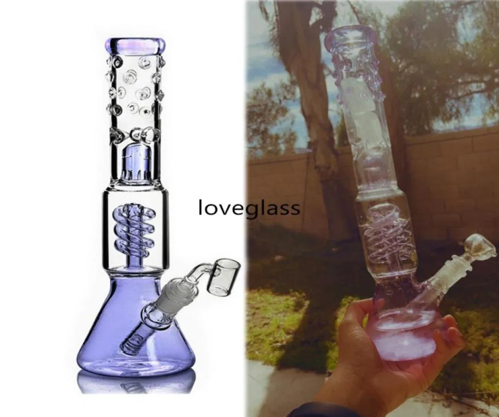 146 Pulgadas Zable Bobina Bong Base De Vaso Tubos De Agua Hookahs
