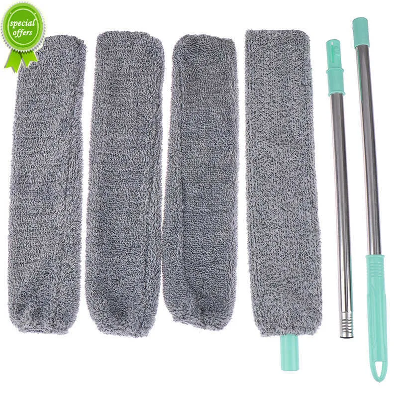 NY 1 SET BEDSIDE Dust Brush Lång handtag Mopp Hushåll Bed Bottom Gap Clean Fur Hair Sweeping Dusty Magic Microfibre Duster