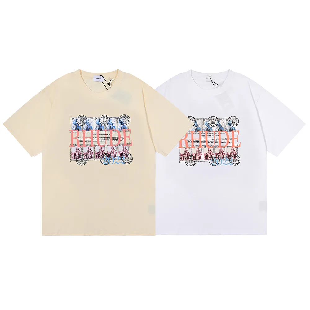 New Rhude T Shirt 2023 Mens Designer T Shirt Tee Workout Shirts