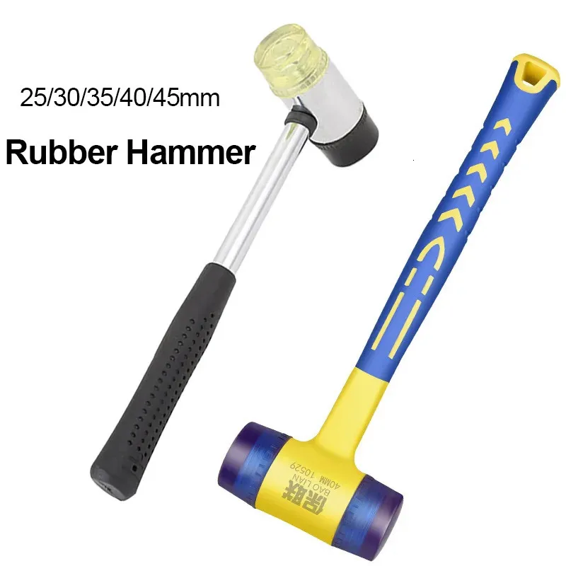 Hammer 25/30/35/45/45mm مطرقة مطاطية مزدوجة تثبيت مطرقة قابلة للفصل معزول Hammer Car Dent Auto Tool 231123