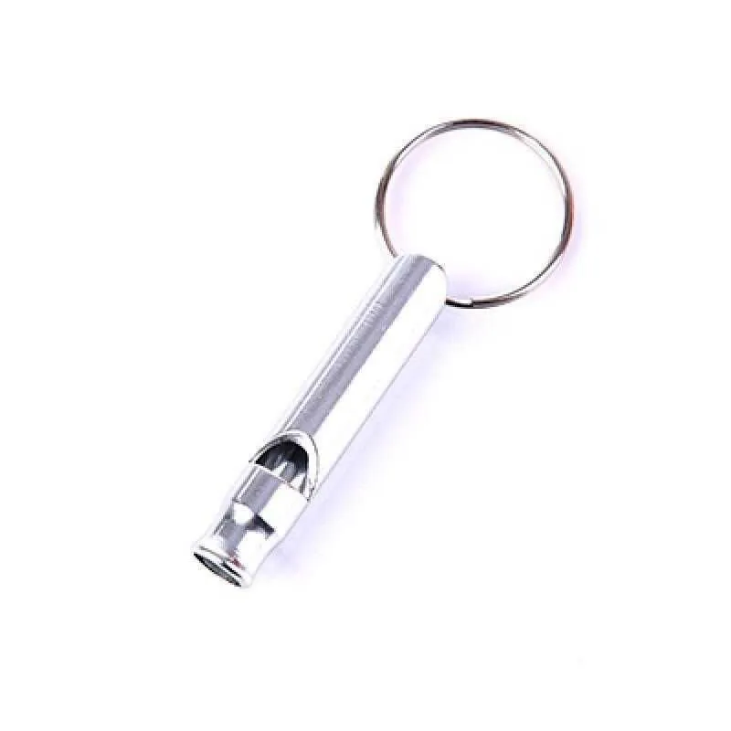 Metal Whistle Keychains Portable Self Defense Keyrings Rings Holder Fashion Car Key Chains Accessories Outdoor Camping Survival Mini Tools