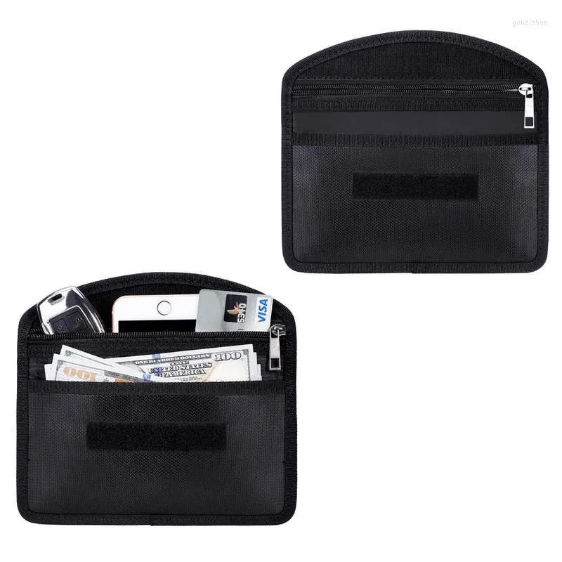 Storage Bags Fireproof Bag Waterproof Money Pouch Cash Bank Cards Passport Valuables Organizer Holder Safe