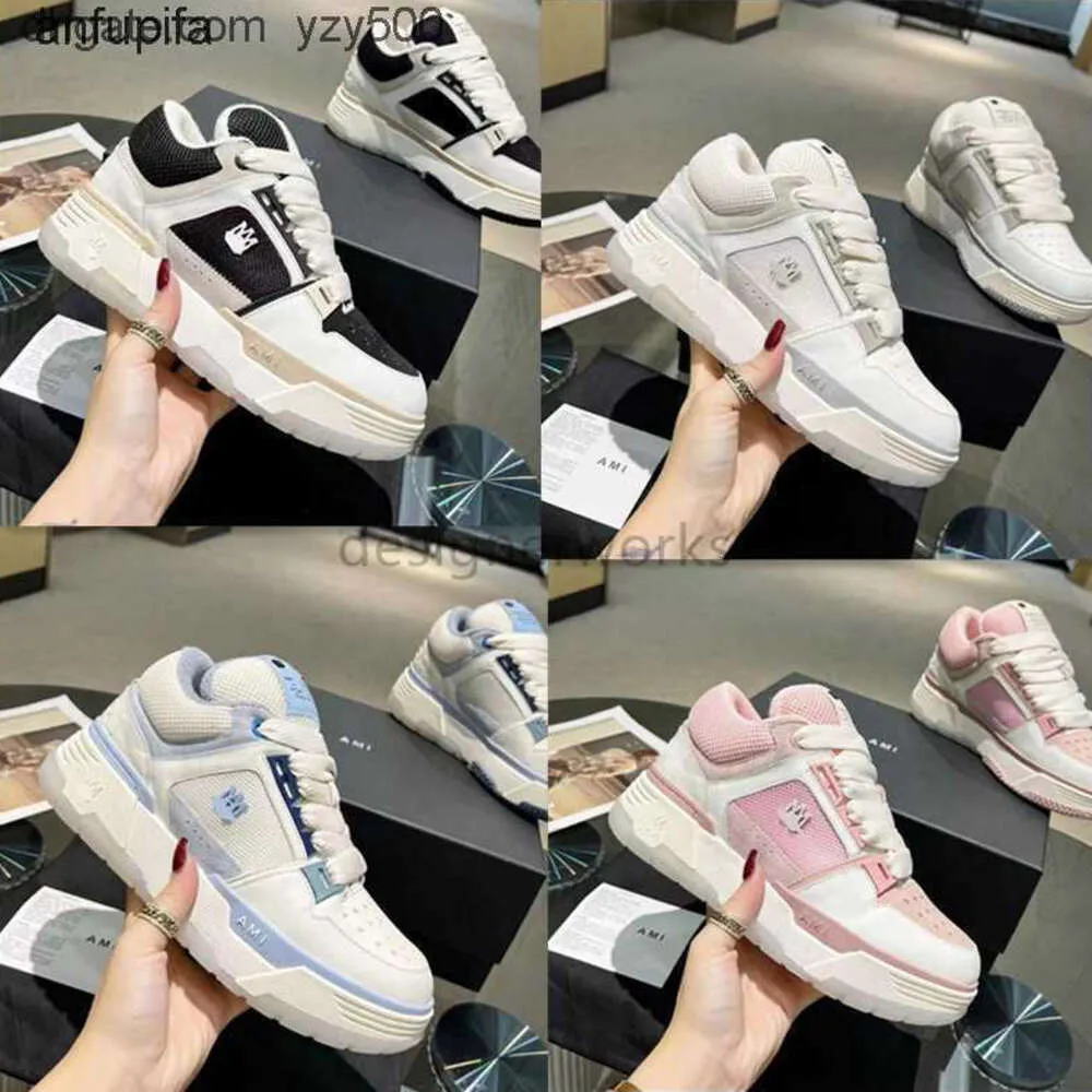 scarpe AM di alta qualità Skelet Bones Scarpe casual RUNWAY SKEL TOP Low High- Uomo Donna US11 Basket running Nero Bianco Pelle amirs Lace Up ss998