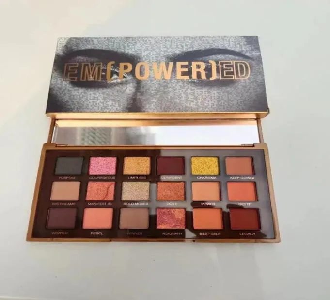 Beauty Makeup Eyeshadow 18 Colors Em Power Ed Matte Shimmer Leyeshadow Plate بالحجم الكامل Mercury Eye Shadow Cosow Plettes1915544