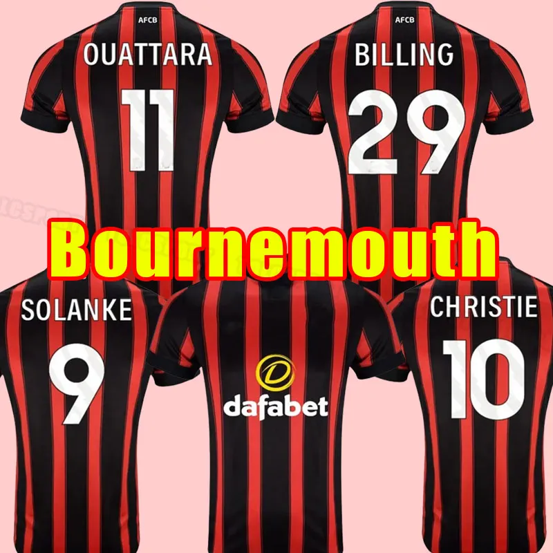 23 24 Anthony AFCB Soccer Jerseys Billing Lowe 2023 2024 Maillots Marcondes Christie Brooks Moore Solanke HOME FOOTBALL SHIRTS camiseta de futbol top thailand