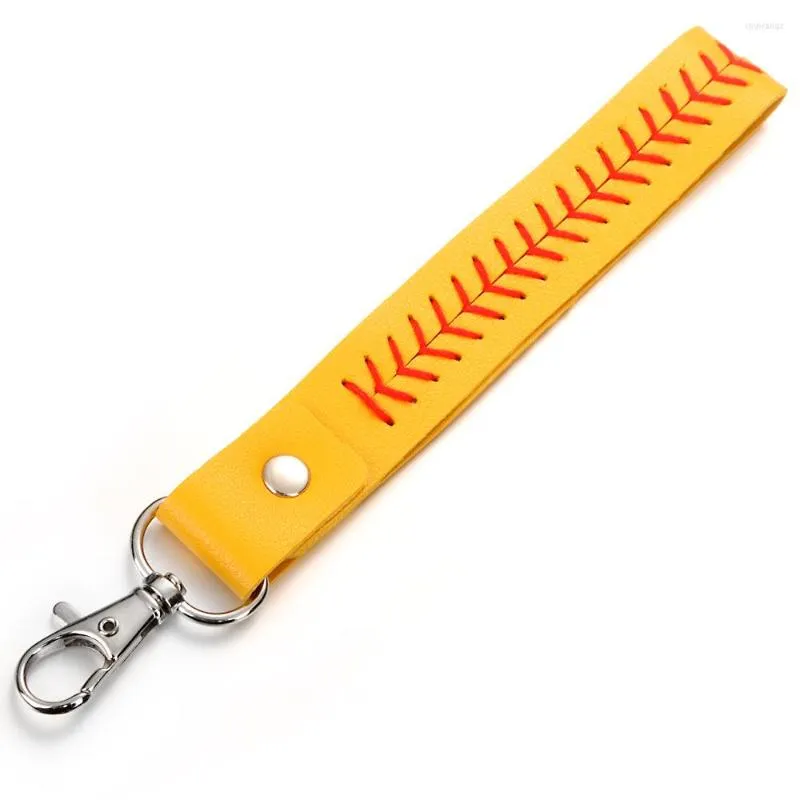 Keychains Sport American Football Basketball Baseball 040 Pu Leather Jewelry for Men Women Keyrings Gift