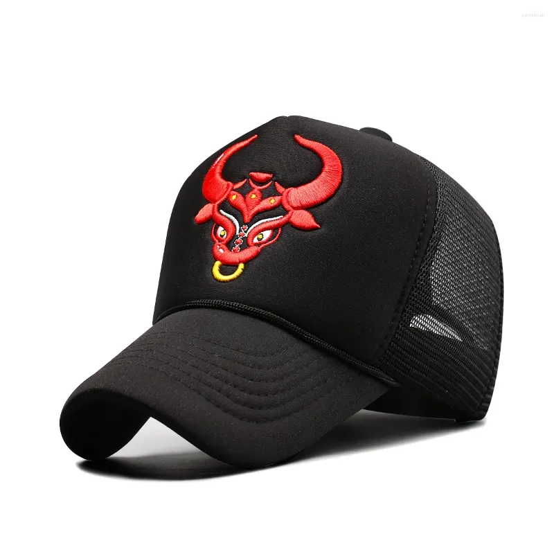 Berretti a sfera Berretto da baseball in cotone regolabile nero Uomo Donna Hip Hop Papà Cappelli a rete Cappello camionista Goccia Gorras Hombre Casquette Femme