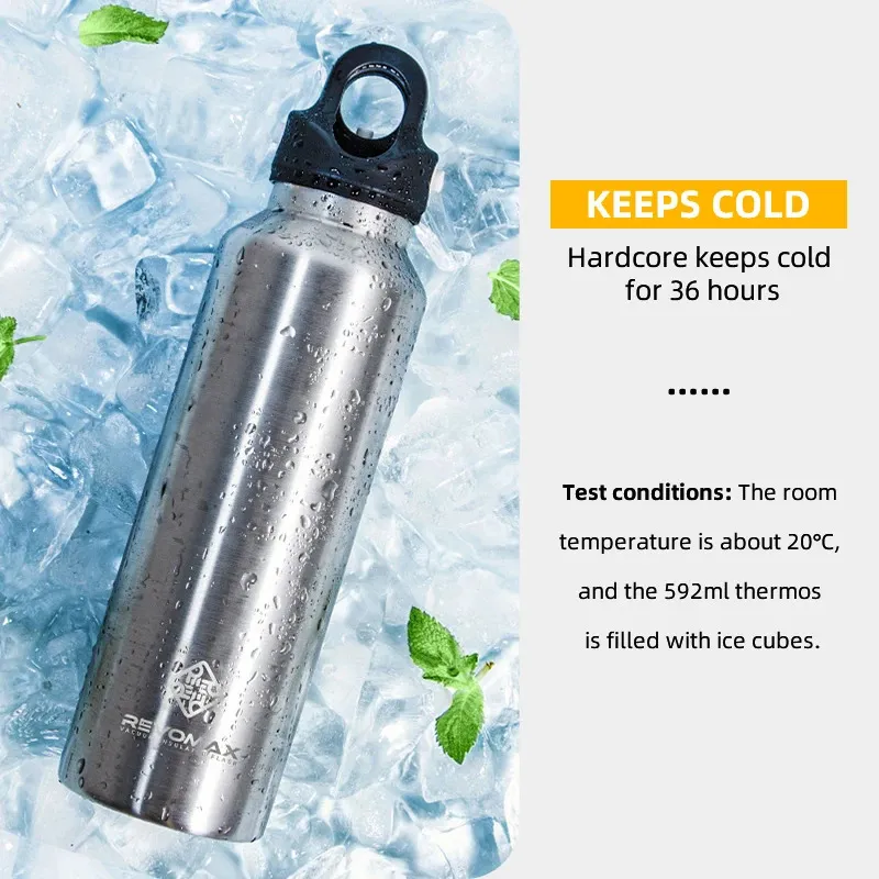 Garrafas de água Tumbler Thermo Bottle 20oz Copo térmico de aço inoxidável manter frio e balão de vácuo Gym 231123