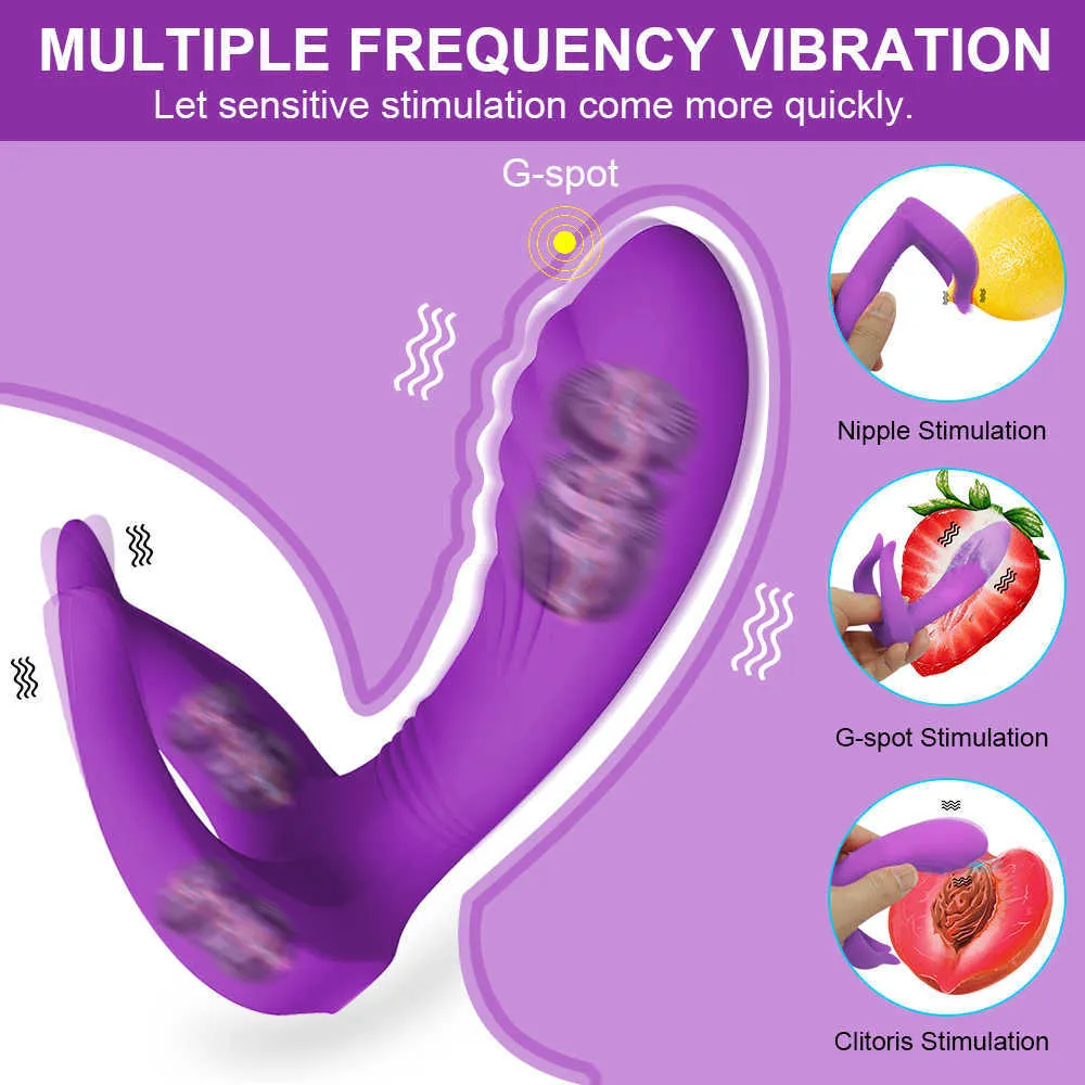 Wireless Sucking Vibrator Nipple Clit Sucker Dildo Women G-Spot Massager  Sex Toy