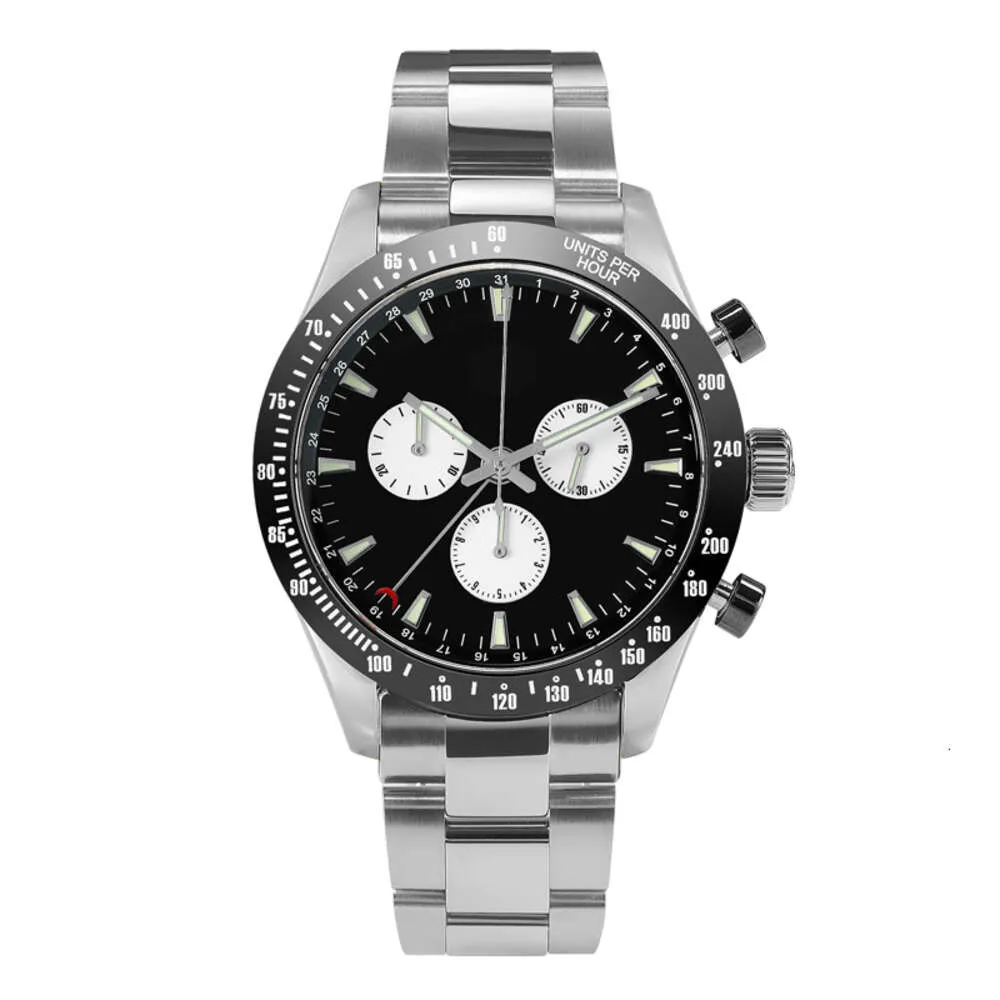 Montre à Quartz pour homme, lunette en céramique personnalisée, 10atm, chronographe de plongée, mouvement, pour petite commande