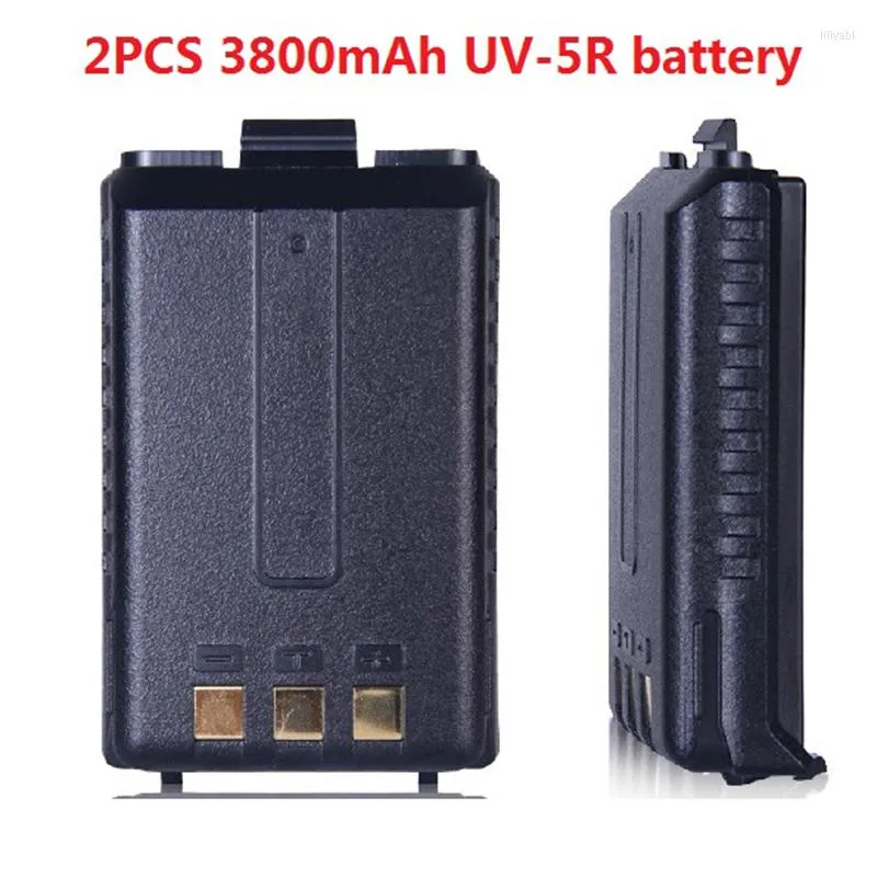 Walkie Talkie 1/2pcs 1800mah/3800mAh Battery For Two Way Radio Baofeng Uv 5r Uv-5ra Uv-5re