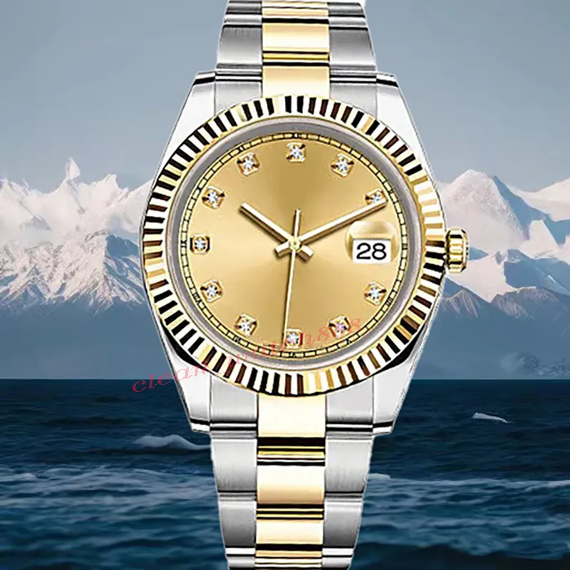 Relógio masculino designer clássico relógio de jóias de luxo relógio masculino feminino tamanho 41mm 36mm 31mm relógio de moda 904l aço inoxidável safira à prova dwaterproof água relógio de alta qualidade-8