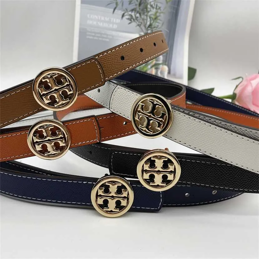 22% KORTING Designer Nieuwe damesleer dunne Koreaanse letter gladde gesp geperforeerde riem Jeans Riem Decoratie honderd matchjurk