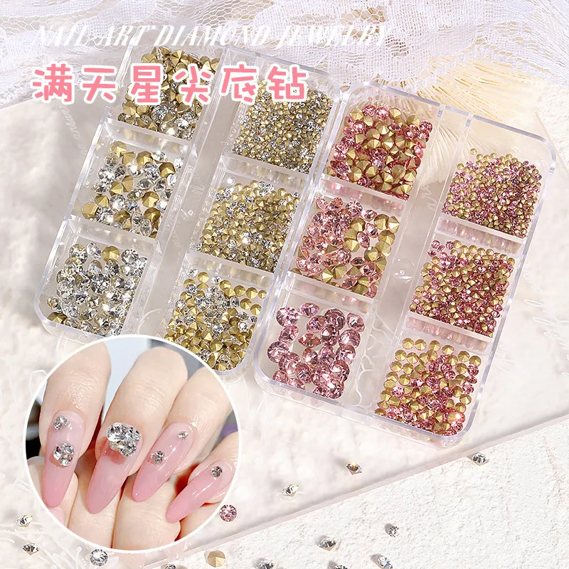 6 Lattice Nail Art Set: Star Pointed Loose Diamonds For Sale