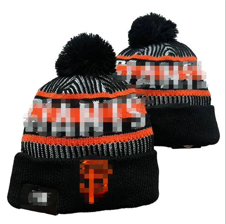 San Francisco Beanie Giants Bonnets Équipe de baseball nord-américaine Patch latéral Hiver Laine Sport Tricot Chapeau Crâne Casquettes a0