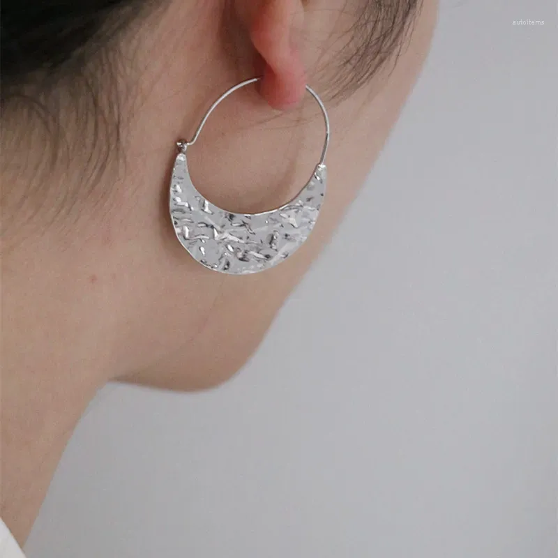 Dangle Earrings Brass Big Size Hoop Women Jewelry Punk Designer Runway Rare Simply Gown Boho Japan Korean