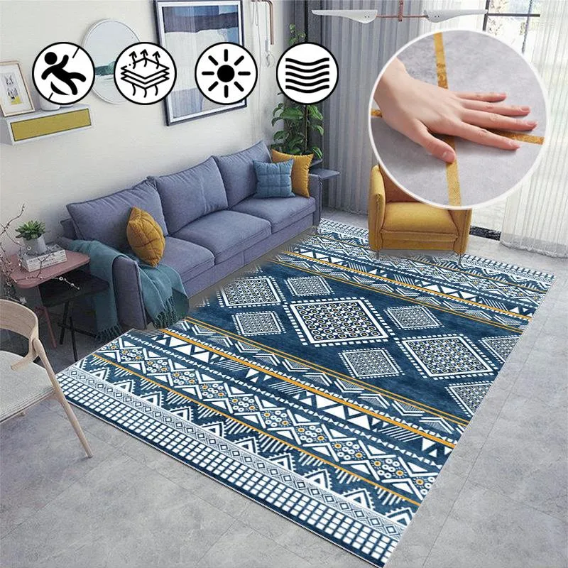 カーペットクラシックエスニックスタイルビンテージリビングルーム装飾寝室のための敷物の敷物のカーペット