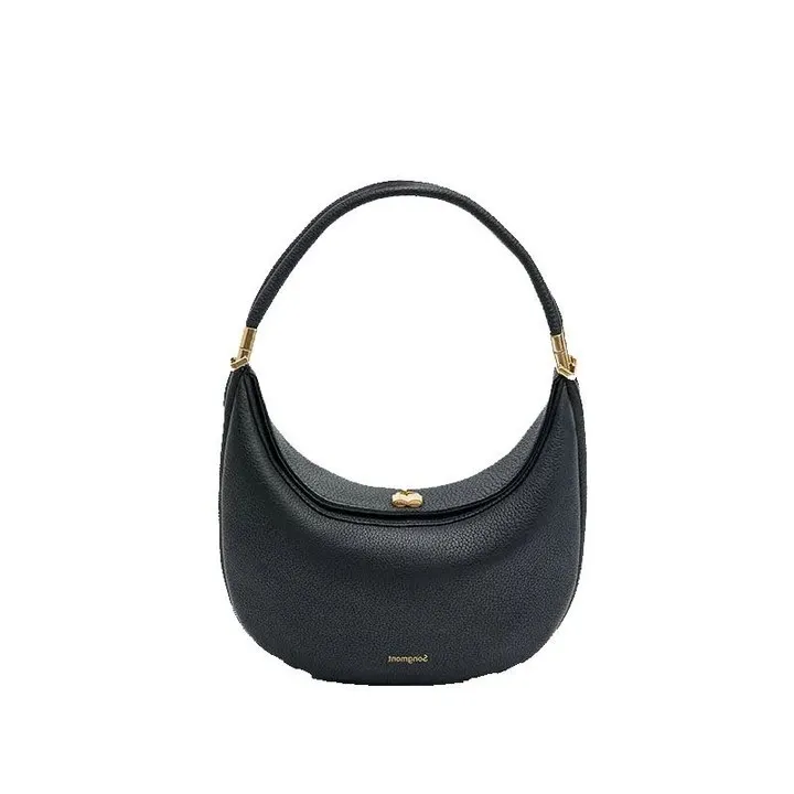 Luxury Half Moon Leatheruna Half Moon Bag With Underarm Hobo