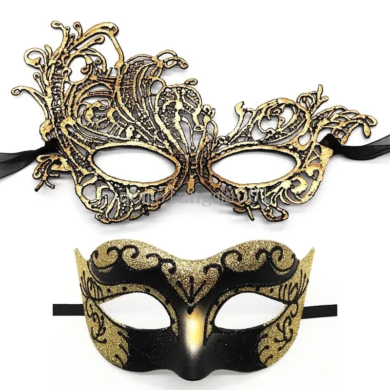 Venedig Luxury Makeup Ball Jazz Half Face Mask Big Cyclops Phoenix Lace Mask Thicked Eye Mask Högkvalitativ julfest Patch