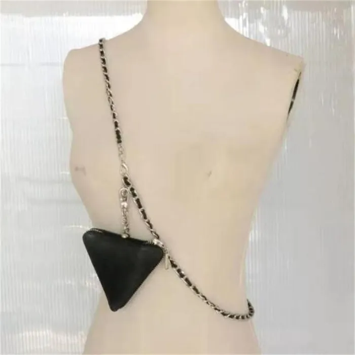 Najwyższej jakości designerskie torebki Trójkątne torby krzyżowe mody torebka na ramię torba na ramię dla kobiet luksusowe łańcuchy torebka