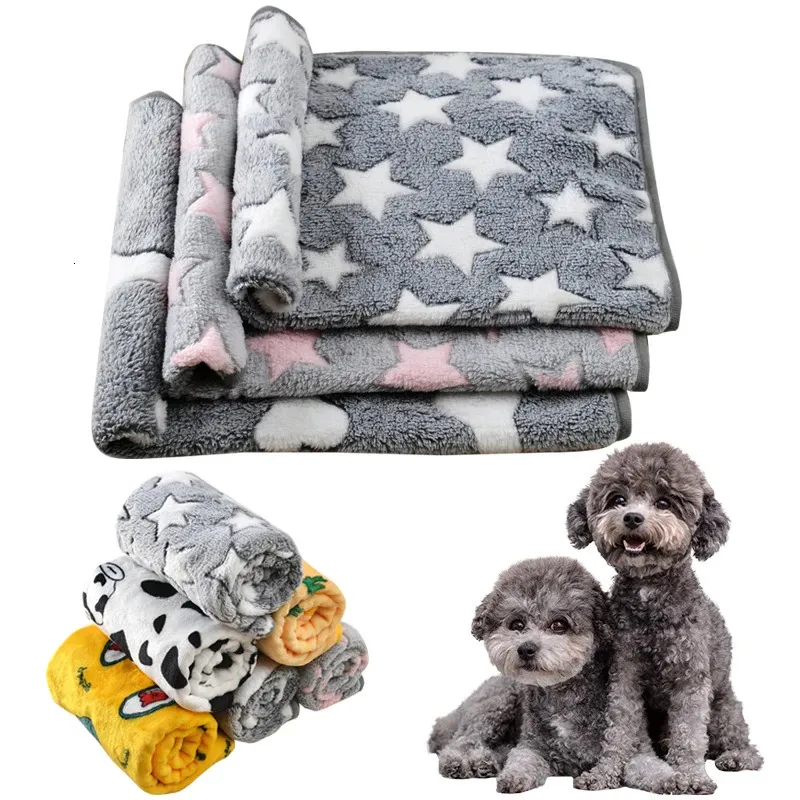 chenils stylos chien lit tapis couverture doux confortable coussin pour animaux de compagnie pour petits grands chiens printemps automne chaud tapis de voyage bouledogue français Chihuahua fournitures 231123