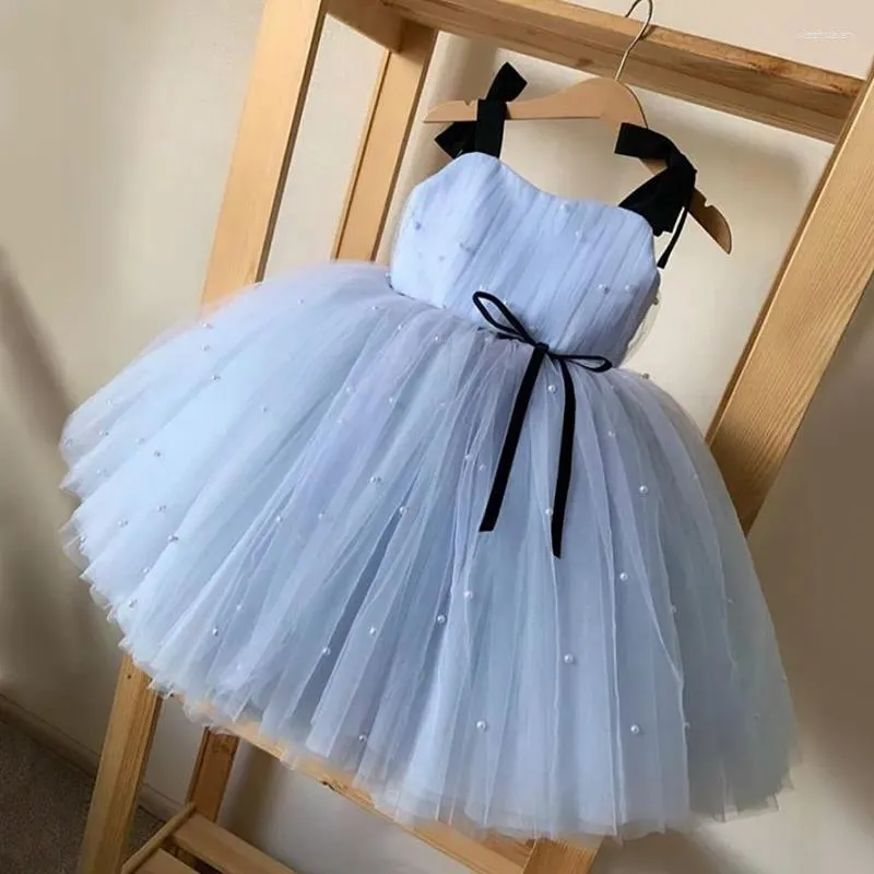 Girl Dresses Girls Fluffy Tulle For Toddler Baby Kids Elegant Princess Tutu Party Prom Gown Children Wedding Evening Pageant Vestidos