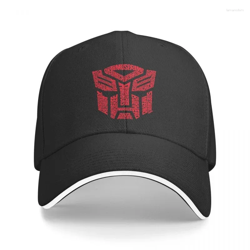 Top Caps Autobots Kırmızı Transformer Film Beyzbol Kapağı Erkek Şapkalar Kadın Vizör Bisiklet Snapback