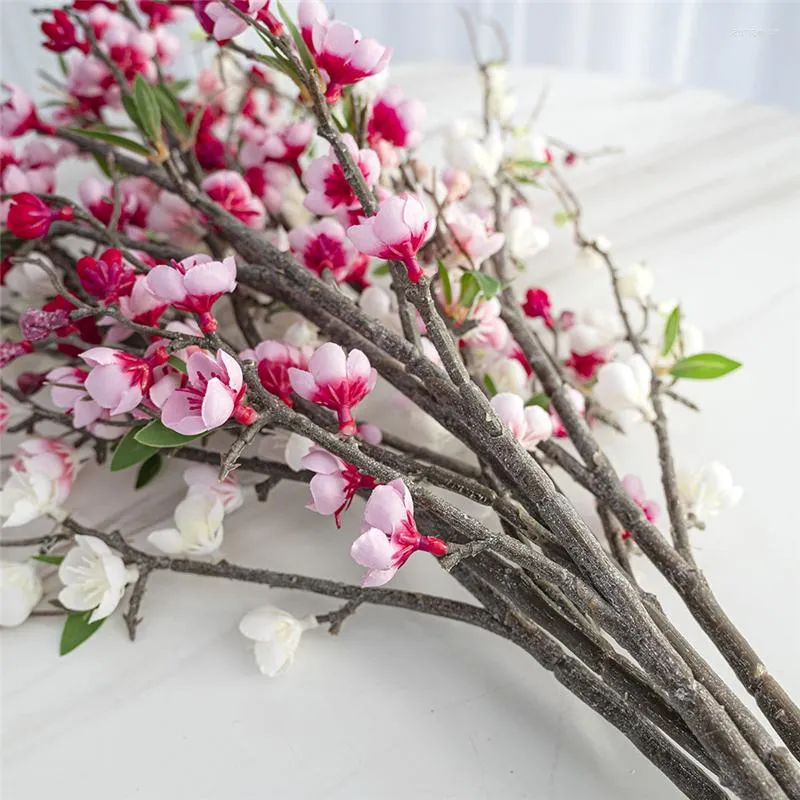 Fleurs Décoratives Plantes Artificielles Fleur De Cerisier Japonais Maison Jardin Décorer
