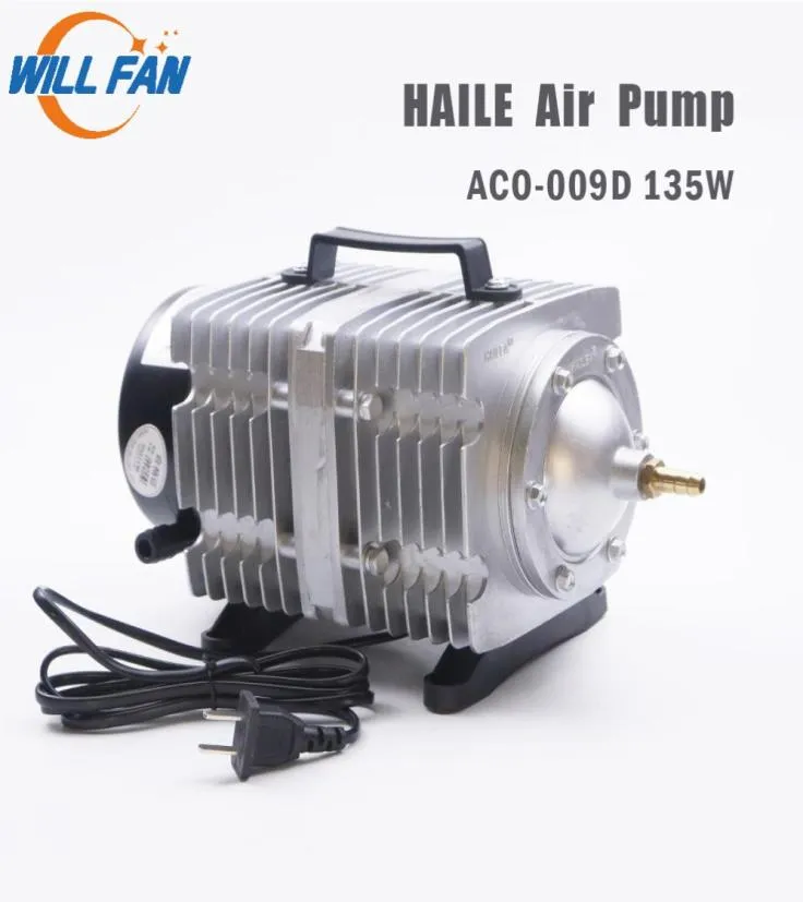 Will Fan Hailea Air Pump Aco009D 135w Electrical Magnetic Air Compressor For Laser Cutter Machine 125Lmin Oxygen pump Fish3885778