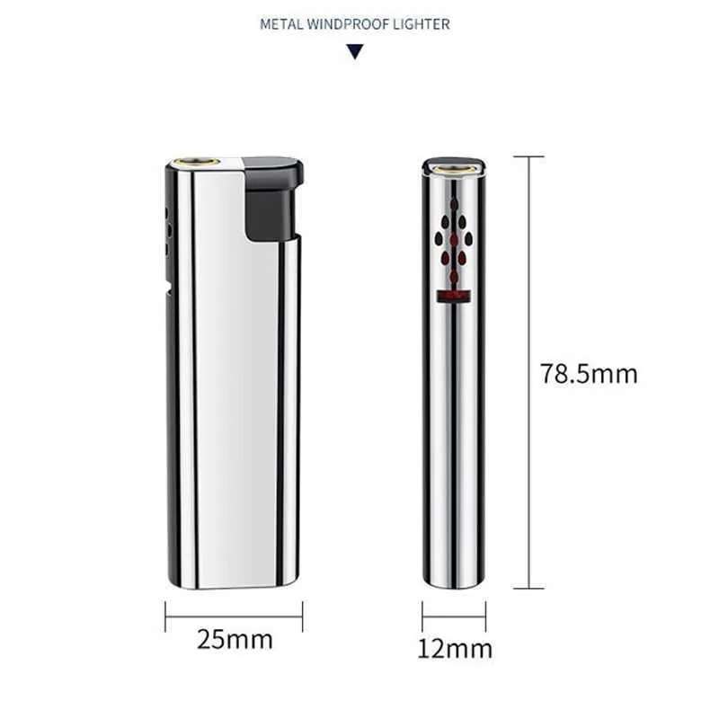 Lighters 2023 New Windproof Lighter Blue Flame Jet Cigar Kitchen Tool Men's Smoking Accessories Birthday Gift