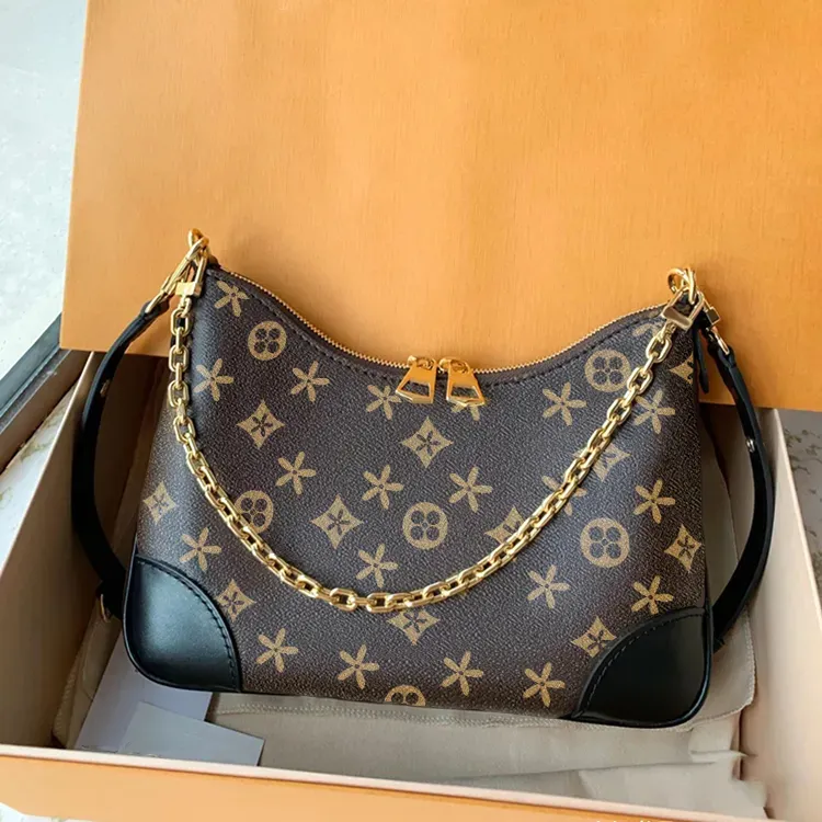 DHgate embossing Brown M45832 boulogne mens shoulder Bag crossbody louvis Luxury womens designer clutch bags Genuine leather handbag fashion black tote purse chain bag Bags Luggage Accessories