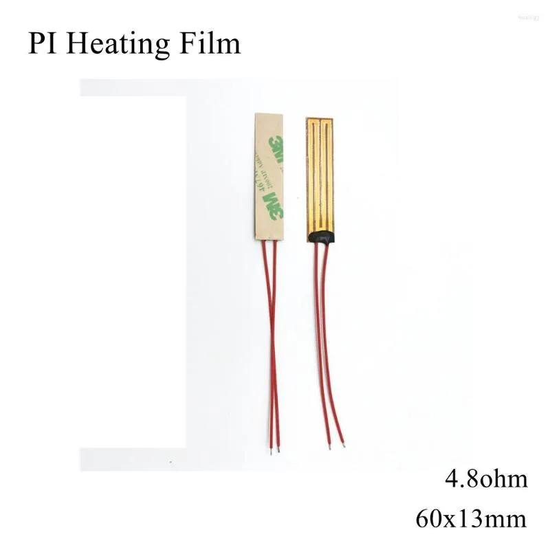 카펫 60x13mm 5V 12V 24V 110V 220V PI 가열 필름 폴리이 미드 접착 전기 히터 플레이트 패드 패드 매트 연료 호일 오일 엔진 탱크