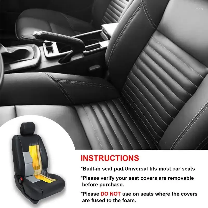 Universal 12V Heated Bling Seat Covers With Heating Pad For Winter Warmth  And Safety From Paping, $9.7