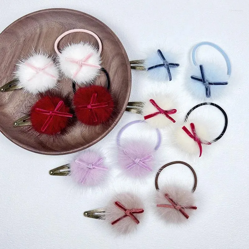 Accessoires pour cheveux, boule mignonne originale, épingle à cheveux pour enfants, fait à la main, sans danger, corde de tête pour filles, haute élasticité