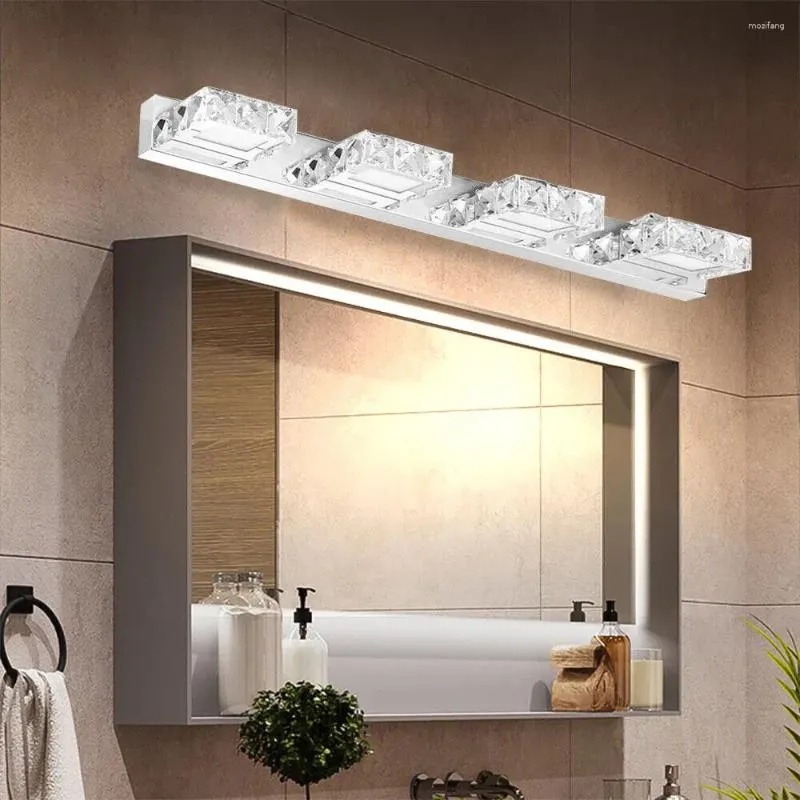 Lâmpada de parede 3 luzes LED para espelho de banheiro decorações de casa de vaidade moderna