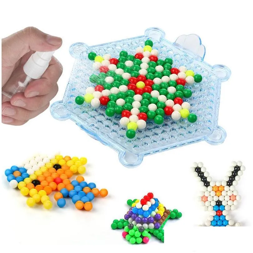 Jouets d'intelligence 5 mm perles d'eau magiques 3D bricolage pour enfants puzzle enfants apprentissage et éducation garçons filles cadeaux Montessori Aquamos Dh7Xo